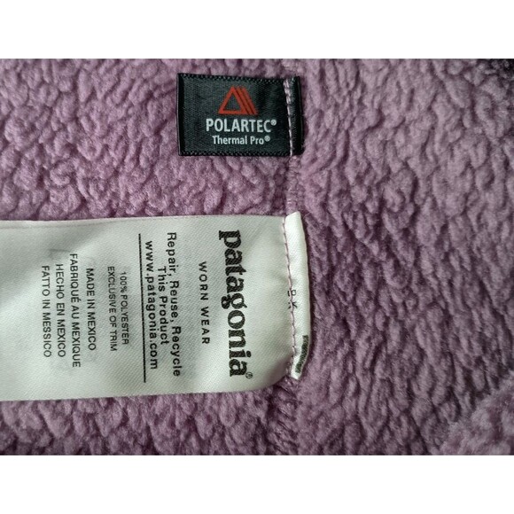 Patagonia Womens Re-Tool Snap-T Fleece Pullover Verbena Purple Small Lavender - Picture 7 of 8